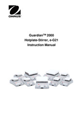 OHAUS Guardian 2000 Manuel D'instructions