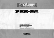 Yamaha PortaSound PSS-26 Mode D'emploi