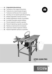 Güde GTKS 2200 PRO Traduction Du Mode D'emploi D'origine