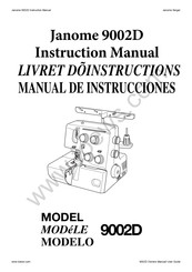 Janome 9002D Livret D'instructions