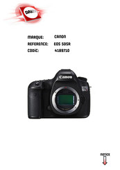 Canon EOS 5DS R Mode D'emploi