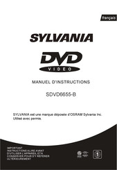 Sylvania SDVD6655-B Manuel D'instructions