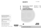 Sony Alpha NEX-5 Mode D'emploi