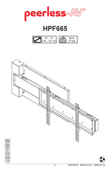 peerless-AV HPF665 Mode D'emploi