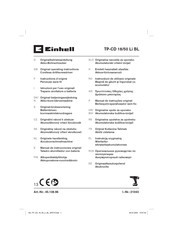 EINHELL TP-CD 18/50 Li Instructions D'origine