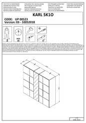 Dedeman KARL 5K1O UP 00523 Instructions D'assemblage