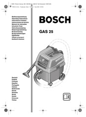 Bosch GAS 25 Instructions D'emploi