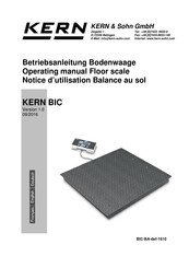 KERN BIC 600K-1 Notice D'utilisation