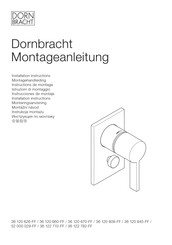 Dornbracht 36 122 782-FF Instructions De Montage