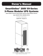 Tripp-Lite SmartOnline SV Serie Manuel De L'utilisateur