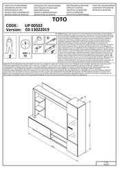 Dedeman TOTO UP 00502 Instructions D'assemblage