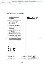 EINHELL GE-EC 720 T Mode D'emploi D'origine