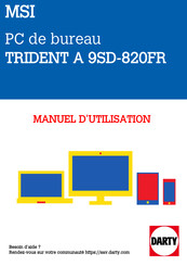 MSI TRIDENT A 9SD-820FR Manuel D'utilisation