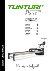 Tunturi PURE ROW 3.1 Manuel De L'utilisateur