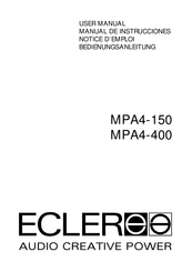 Ecler MPA4-400 Notice D'emploi