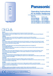 Panasonic Aquarea T-CAP WH-SXC09D3E5 Mode D'emploi