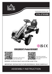 HOMCOM CHILDREN'S Pedal GO KART Instructions De Montage
