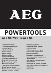 AEG WS 6-100 Notice Originale