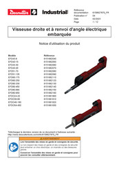 Desoutter EFD80-950 Notice D'utilisation Du Produit