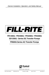 FILL-RITE FR1210HE Manuel D'installation, D'utilisation Et De Securite