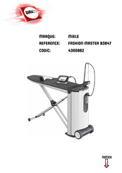 Miele FASHION MASTER B3847 Mode D'emploi