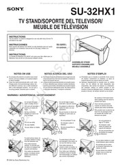 Sony SU-32HX1 Instructions D'installation