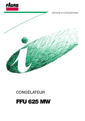 FAURE FFU 625 MW Notice D'utilisation
