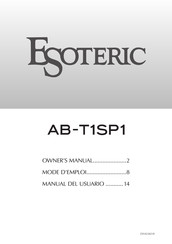 Esoteric AB-T1SP1 Mode D'emploi