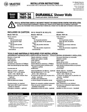 Mustee 760T-34 Instructions D'installation