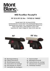 Mont Blanc MB RoofBar ReadyFit RF 22 Instructions De Montage