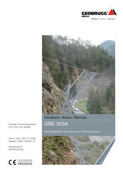 Geobrugg GBE-500A Notice