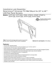 PEERLESS Smartmount RTFPT-220SI Installation Et Montage