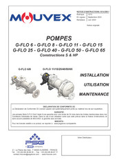 Mouvex G-FLO 15 Notice D'instructions