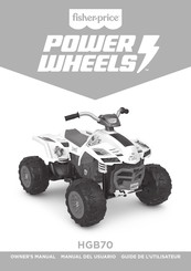 Fisher-Price Power Wheels HGB70 Guide De L'utilisateur
