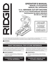 RIDGID R41421 Manuel D'utilisation