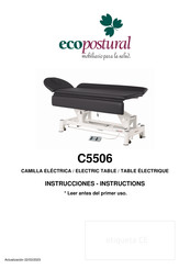 ECOPOSTURAL C5506 Instructions