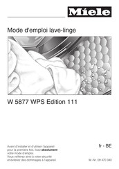 Miele W 5877 WPS Edition 111 Mode D'emploi
