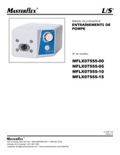 Masterflex MFLX07555-15 Manuel De L'utilisateur