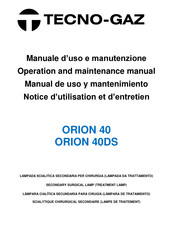 Tecno-gaz ORION 40 Notice D'utilisation Et D'entretien