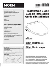 Moen EB1500-E Guide D'installation