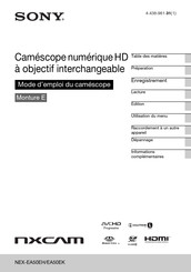 Sony NEX-EA50EH Mode D'emploi