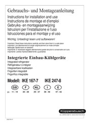 Kuppersbusch IKE 247-8 Instructions De Montage Et D'emploi