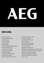 AEG BBH18BL Notice Originale