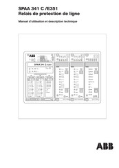 ABB SPAA 341 C/E351 Manuel D'utilisation Et Description Technique