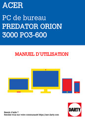 Acer Predator PO3-600 Manuel D'utilisation