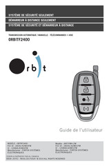 Fortin ORBITF2400 Guide De L'utilisateur