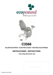 ECOPOSTURAL C3566 Instructions