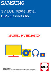 Samsung HG32EJ470NKXEN Manuel D'installation