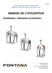 Fontana Forni 6050-PRO Serie Manuel De L'utilisateur