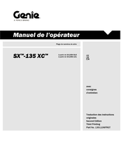 Terex Genie SX-135 XC Manuel De L'opérateur